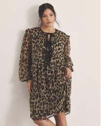Simply Be - Bow Georgette Skater Dress - Lyst