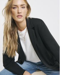 Simply Be - Ponte Jersey Relaxed Blazer - Lyst