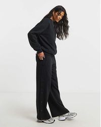 Simply Be - Half Popper Wide Leg Joggers - Lyst