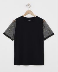 Simply Be - Mesh Star Print Tee - Lyst