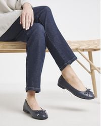 JD Williams - Classic Leather Ballerina Ex Wide - Lyst