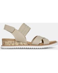 Skechers - Desert Kiss Sandals Wide Fit - Lyst