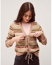 Monsoon - Fran Fair Isle Cardigan - Lyst
