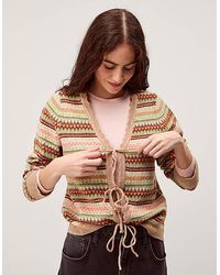 Monsoon - Fran Fair Isle Cardigan - Lyst
