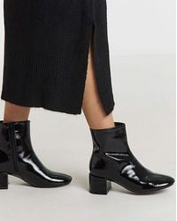 Simply Be - Low Block Heel Ankle Boot Extra Wide - Lyst