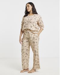 Pretty Secrets - Coffee Pointelle Pj Set - Lyst