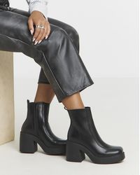 Simply Be - Platform Ankle Boots Wide - Lyst