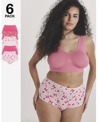 Pretty Secrets - 6 Pack Full Brief Knickers - Lyst
