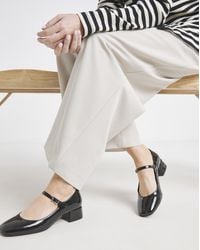 Simply Be - Low Block Heel Mary Jane Extra Wide - Lyst
