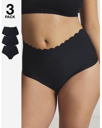 Pretty Secrets - 3Pack Scallop No Vpl Knickers - Lyst