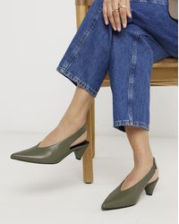Heavenly Soles - Slingback Pointed Toe Heels Ex Wide - Lyst