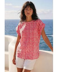 Roman - Roman Spotted Dot Print Shell Top - Lyst
