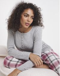 Pretty Secrets - Henley Pj Set - Lyst