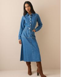 Nobody's Child - Lee Tencel Midi Dress - Lyst