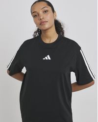 adidas - 3 Stripes Boyfriend T-Shirt - Lyst