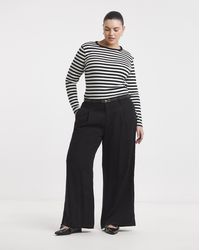 Simply Be - Draped Wide Leg Jeans - Lyst