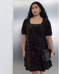 Simply Be - Sequin Mini Dress - Lyst