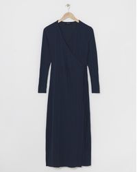 Simply Be - Rib Wrap Midi Dress - Lyst