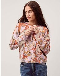 Monsoon - Isabella Floral Print Cardigan - Lyst