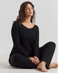 Pretty Secrets - Slouchy Ribbed Lounge Set - Lyst