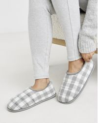 JD Williams - Checkered Full Slipper Ex Wide - Lyst