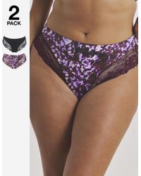 Pretty Secrets - 2 Pack Adrianne Midi Knickers - Lyst