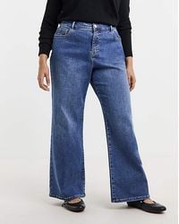Simply Be - Fleece Lined Cosy Wide Leg Jean - Lyst