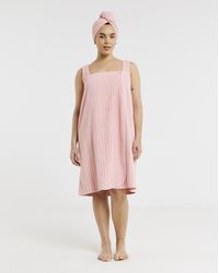 Pretty Secrets - Towelling Shower Wrap & Turban - Lyst