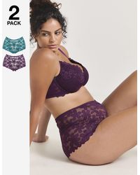 Pretty Secrets - 2 Pack Daisy Lace Shorts - Lyst