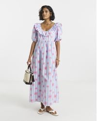 Twisted Wunder - Stripe Floral Maxi Dress - Lyst