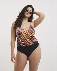 MAGISCULPT - Twist Front Blouson Swimsuit - Lyst