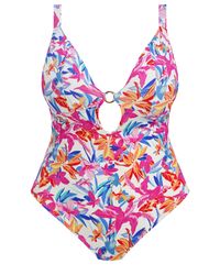 Elomi - Savaneta Plunge Wired Swimsuit - Lyst