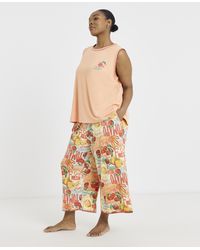 Figleaves - Fruit Culotte Pyjama Set - Lyst