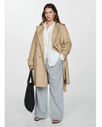 Mango - Classic Trench Coat With Belt - Lyst