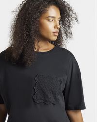 Simply Be - Broderie Pocket T-Shirt - Lyst
