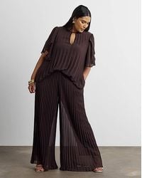 Joanna Hope - Pleated Wide Leg Trousers - Lyst