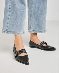 Simply Be - Hardware Mary Jane Pointy Flat Shoe Wide - Lyst