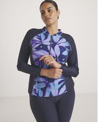 JD Williams - Sports Swim Zip Up Rash Guard - Lyst