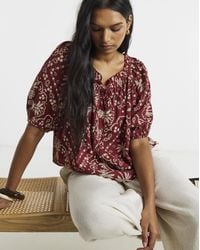 Simply Be - Crinkle Smock Blouse - Lyst