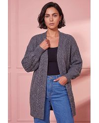 Roman - Roman Chunky Cable Cardigan - Lyst