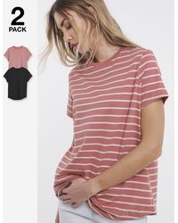 Simply Be - 2 Pack Curved Hem T-Shirts - Lyst