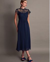 Monsoon - Lace Midi Bridesmaid Dress - Lyst
