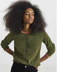 Simply Be - Sponge Whipstitch Crew Neck Cardigan - Lyst
