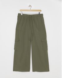 Simply Be - Drawcord Waist Utility Wide Leg Trouser - Lyst