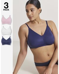 Pretty Secrets - 3 Pack Claire Micro Nw Full Cup Bras - Lyst