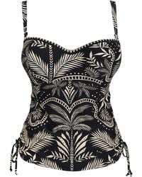 Figleaves - Frida Bandeau Tankini Top - Lyst