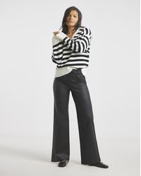 Simply Be - Coated Wide Leg Jeggings - Lyst