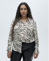 Mango - Ideale Zebra Print Shirt - Lyst