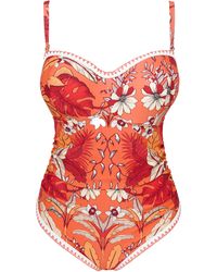 Figleaves - Frida Bandeau Swimsuit Regular - Lyst