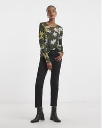 Joe Browns - Khaki Long Sleeve Mesh Top - Lyst